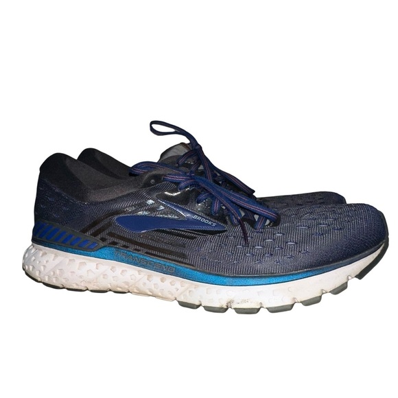 Brooks Mens Transcend 6 Running Shoes Blue White Sneakers Size 9.5 - Picture 3 of 12